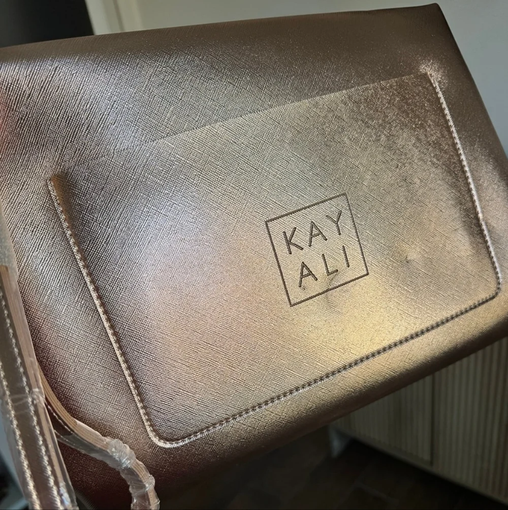 Kay Ali Rose Gold Clutch and Laptop Pouch